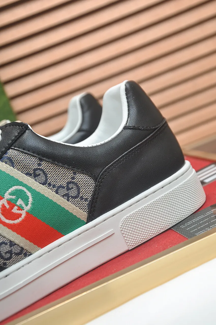 Men's men's shoes💰420💶[GUCCI Gucci] official website 1:1 men's sports shoes are now on the market, using original Gucci fabric + gluten lining, plus the official website original 1:1 comfortable outsole. Fashionable and versatile, super comfortable and breathable. 5 colors available, standard shoe size 38/45 (custom-made sizes 45 are non-refundable)